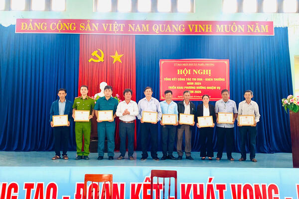 Nghĩa Phương: Tổ chức Hội nghị tổng kết công tác Thi đua - Khen thưởng năm 2024, triển khai nhiệm vụ Thi đua – Khen thưởng năm 2025